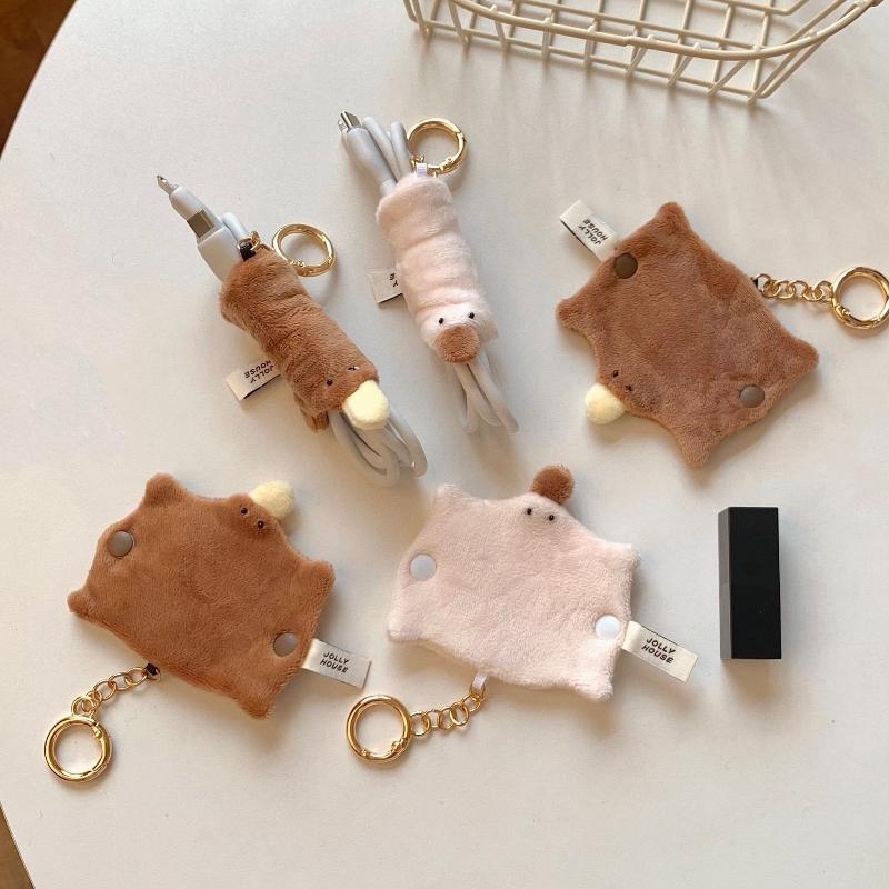 Lovely Fluffy Duck-bill Cable  - Cable Winder Keychain บทวิจารณ์และราคา
