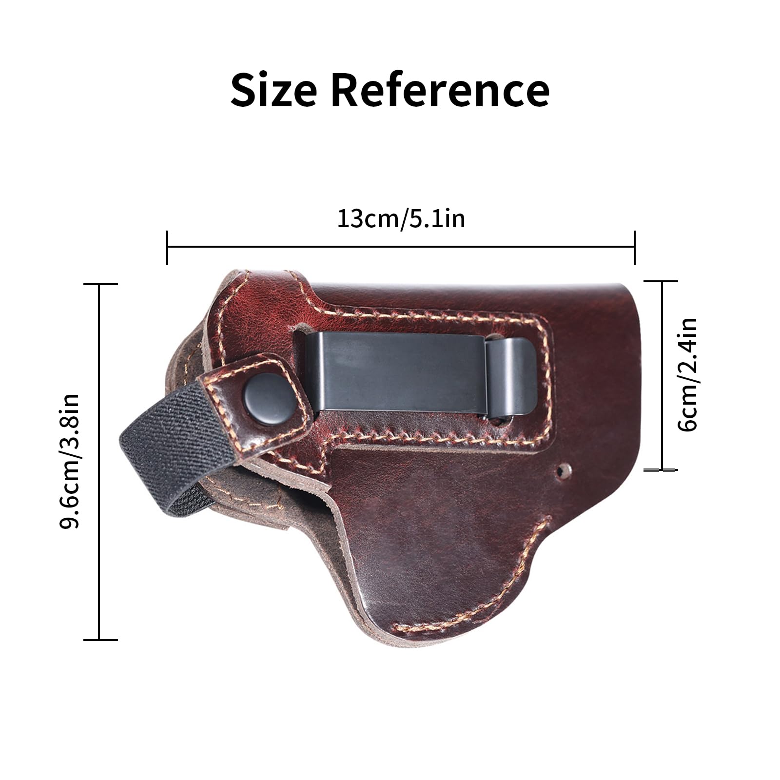 Tactical Leather Concealed Car - Edc Carry Belt Leather บทวิจารณ์และราคา
