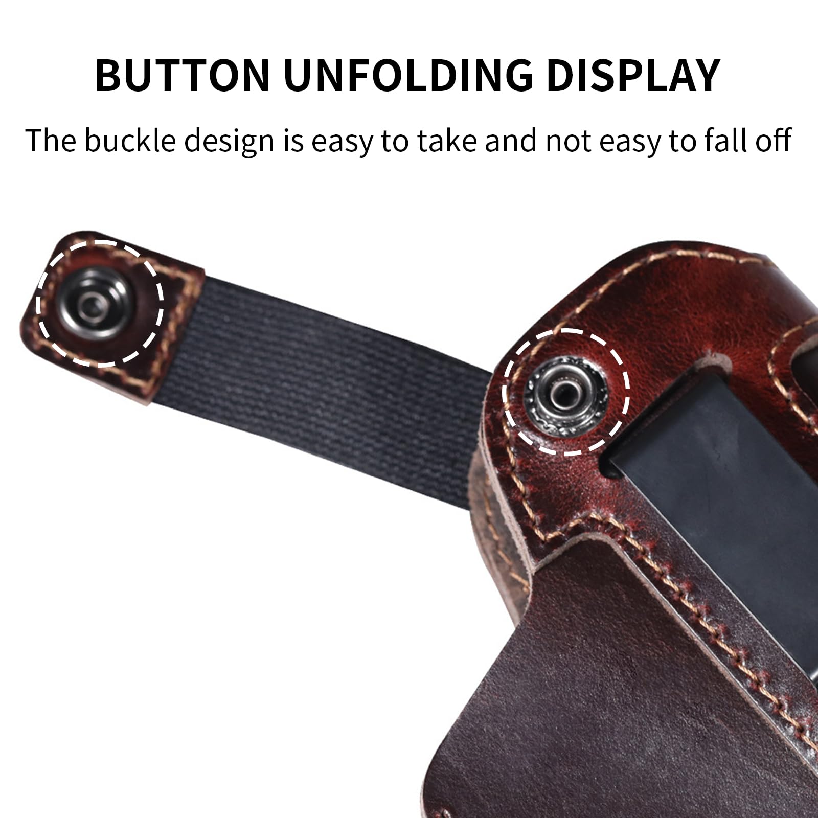 Tactical Leather Concealed Car - Edc Carry Belt Leather บทวิจารณ์และราคา