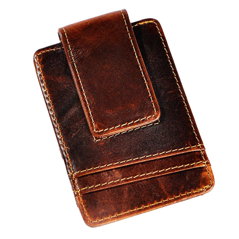 2020 Trend Real Leather Magnet - Money Clip Magnetic บทวิจารณ์และราคา