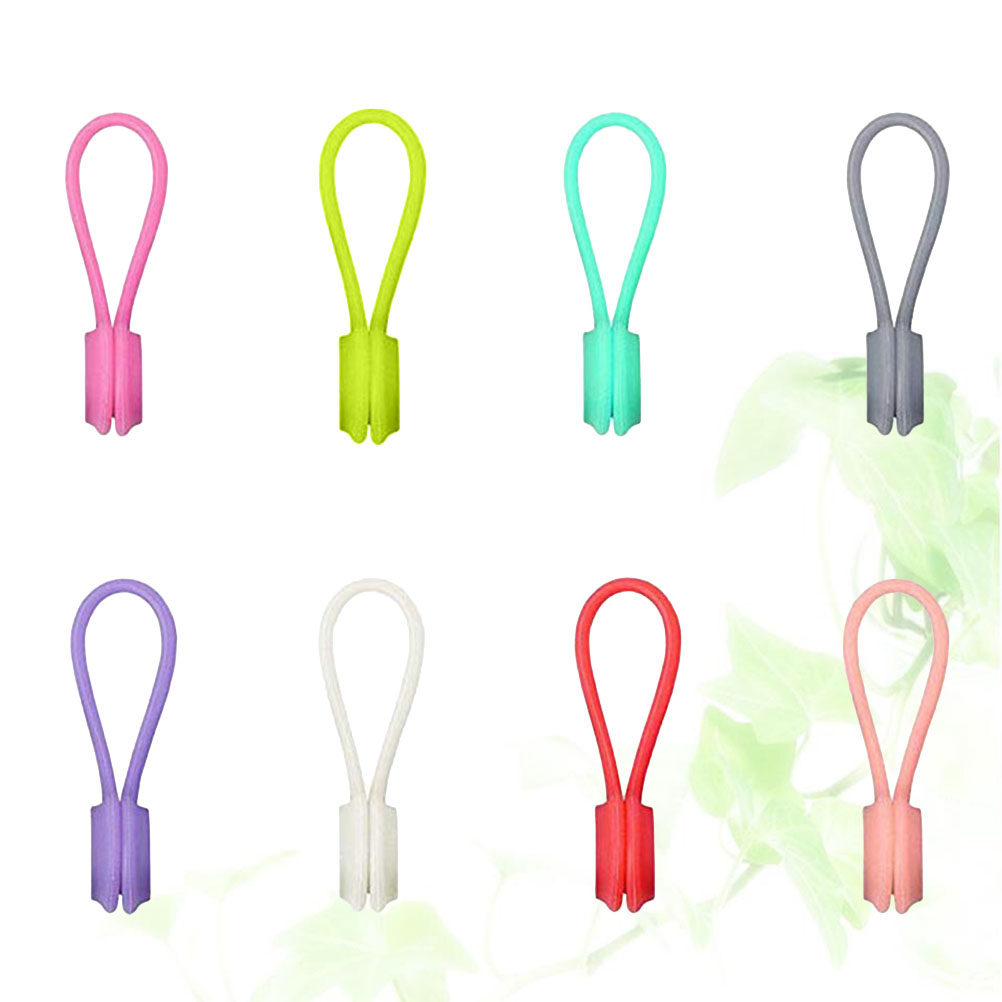 8Pcs Magnetic Earphone Keepers - Cable Winder Keychain บทวิจารณ์และราคา
