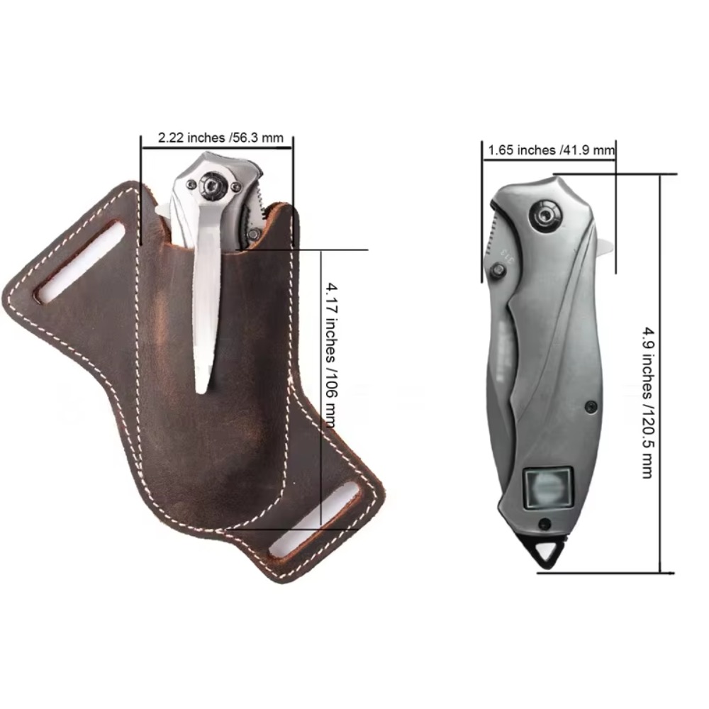 Premium Rugged Leather Knife S - Edc Carry Belt Leather บทวิจารณ์และราคา