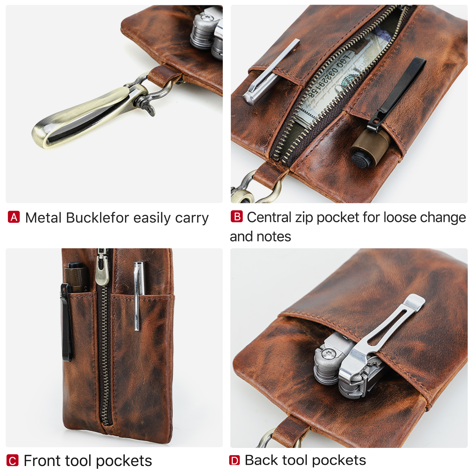 Hiram Tactical EDC Molle Pouch - Edc Concealed Carry Belt บทวิจารณ์และราคา