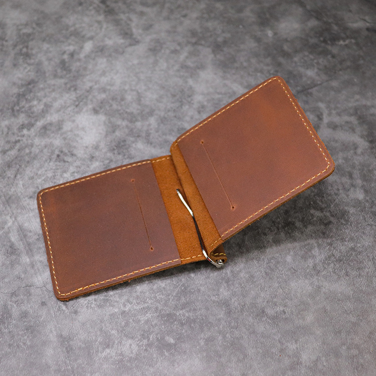 Handmade Genuine Leather Money - Money Clip Magnetic บทวิจารณ์และราคา