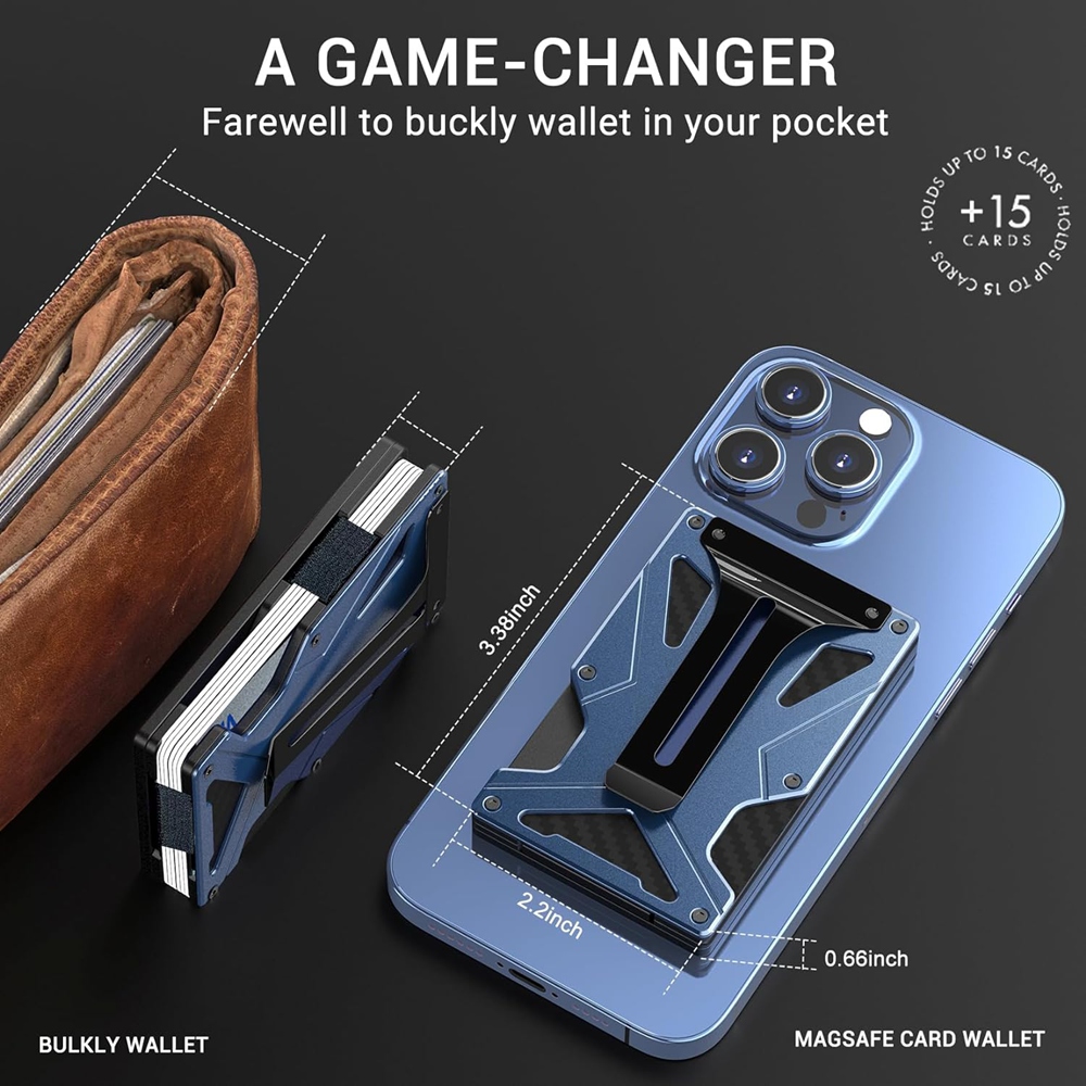 Magnetic Phone Wallet Compatib - Money Clip Magnetic บทวิจารณ์และราคา