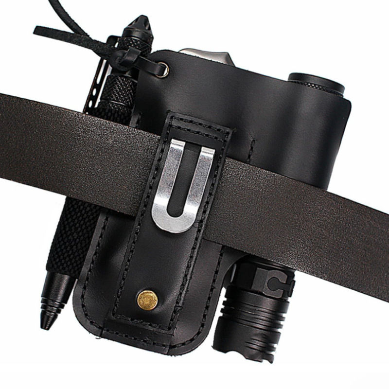EDC Leather Flashlight Tool Ho - Edc Concealed Carry Belt บทวิจารณ์และราคา