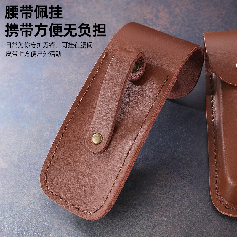 Genuine Leather Knife Sheath f - Edc Carry Belt Leather บทวิจารณ์และราคา