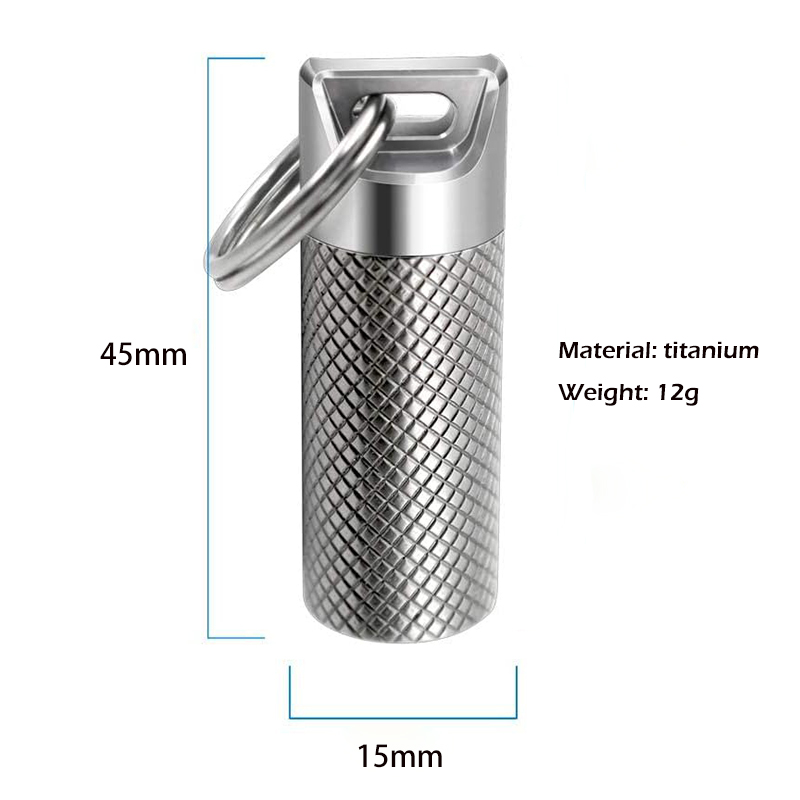 Titanium Alloy Mini Waterproof - Edc Pill Carry บทวิจารณ์และราคา