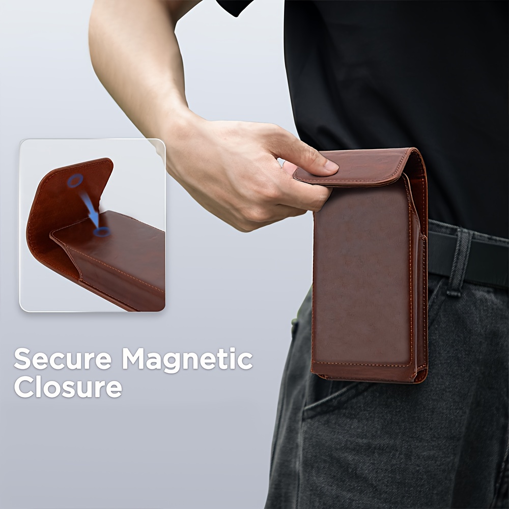 Men's Premium Faux Leather Pho - Edc Carry Belt Leather บทวิจารณ์และราคา
