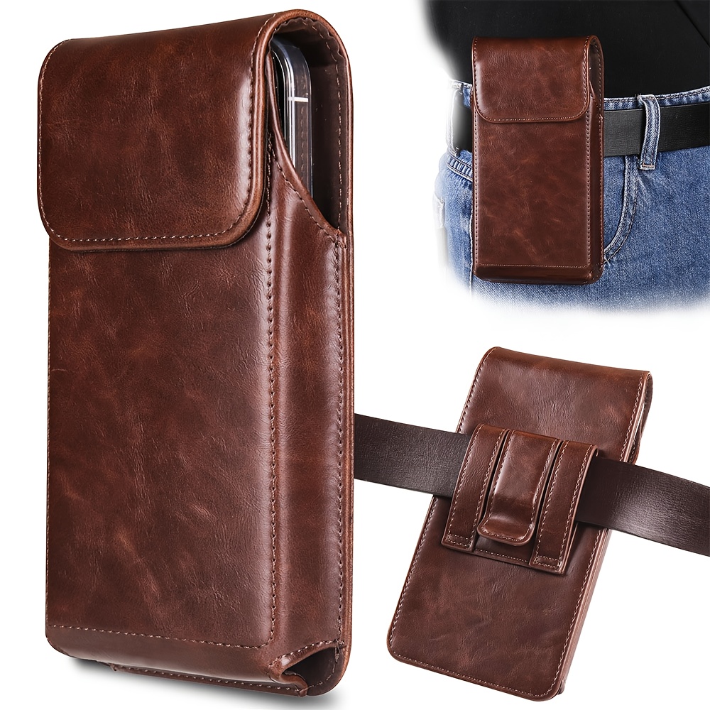 Men's Premium Faux Leather Pho - Edc Carry Belt Leather บทวิจารณ์และราคา
