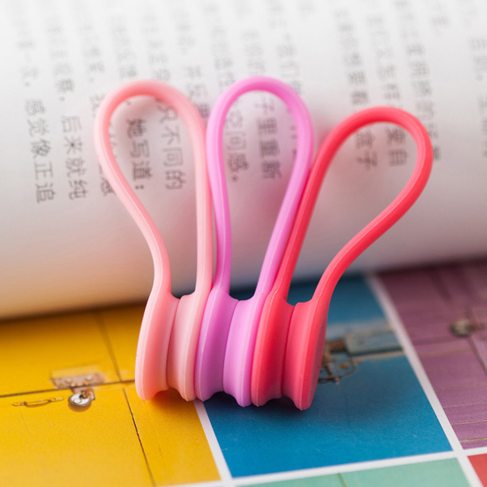 3Pcs Silicone Magnetic Earphon - Cable Winder Keychain บทวิจารณ์และราคา