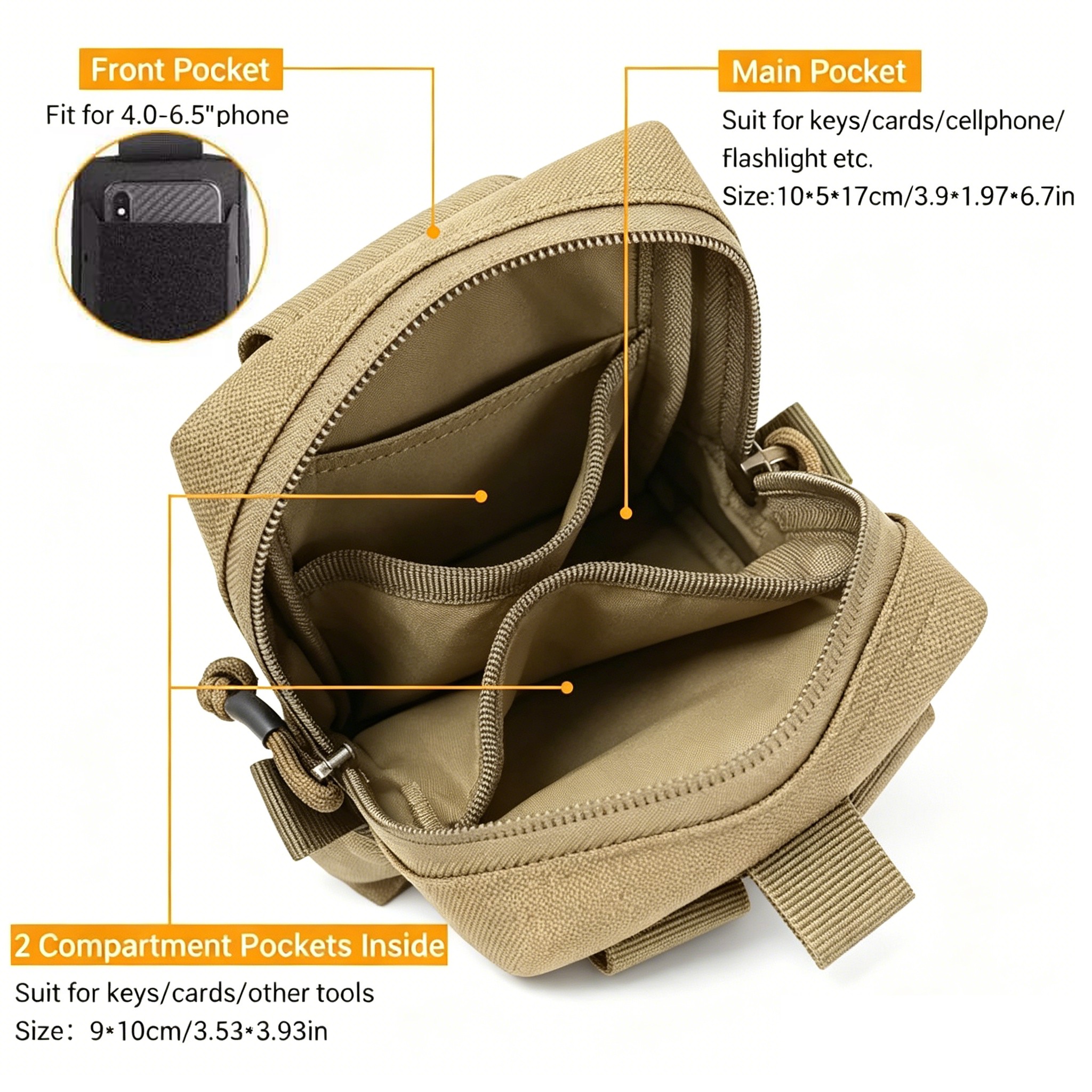 Multipurpose Tactical MOLLE ED - Edc Everyday Carry Bag บทวิจารณ์และราคา