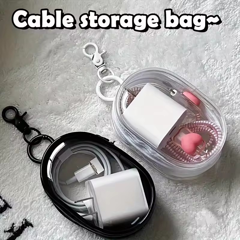 Portable Mini Clear Zipper Sto - Cable Winder Keychain บทวิจารณ์และราคา