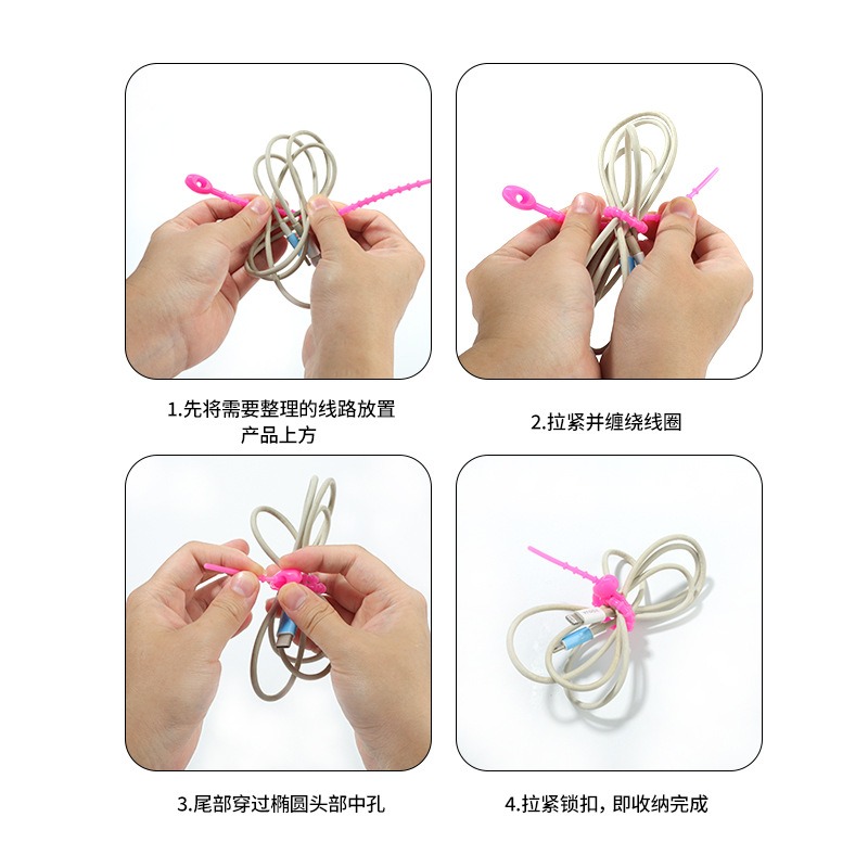 random color5pcs Multifunction - Cable Winder Keychain บทวิจารณ์และราคา