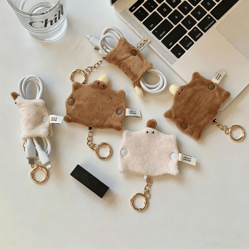 Lovely Fluffy Duck-bill Cable  - Cable Winder Keychain บทวิจารณ์และราคา