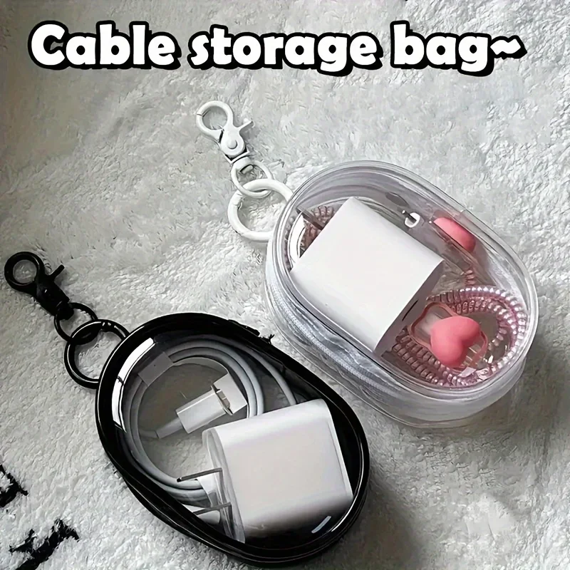 Portable Mini Clear Zipper Sto - Cable Winder Keychain บทวิจารณ์และราคา