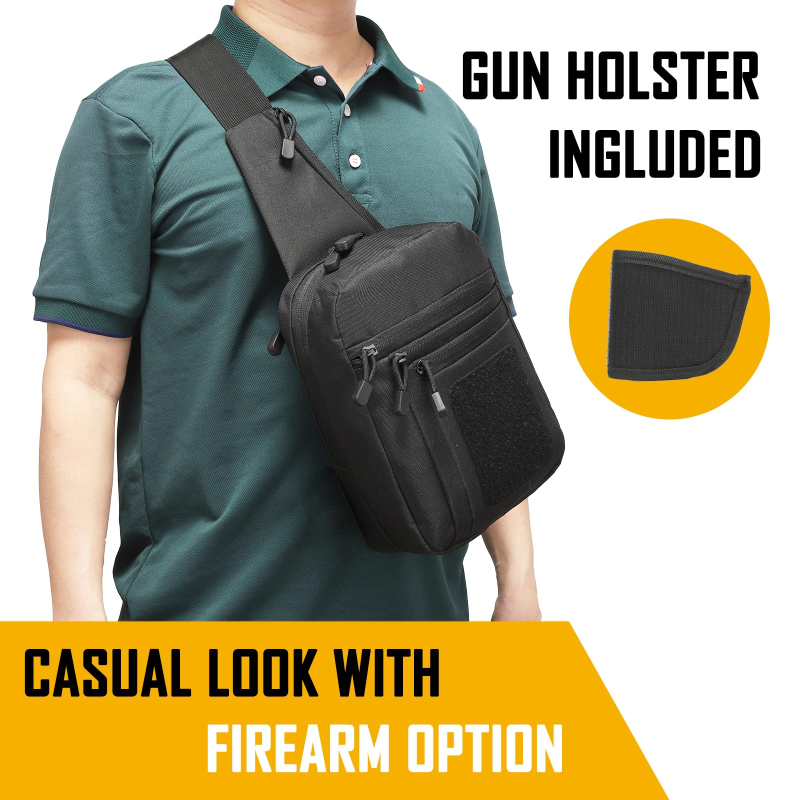 Concealed Carry Crossbody Bag  - Edc Everyday Carry บทวิจารณ์และราคา